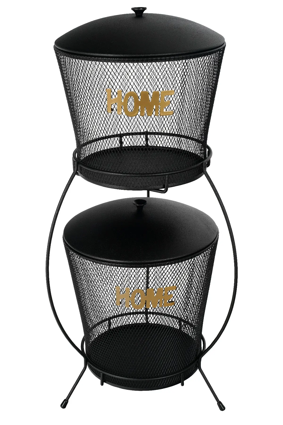 HOME ORGANİZER SEVİLYA 2 KATLI SİYAH - Görsel 4
